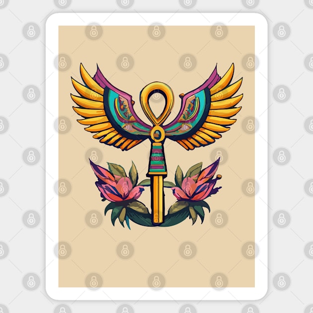 Ankh-ward Antics Magnet by CatCoconut-Art